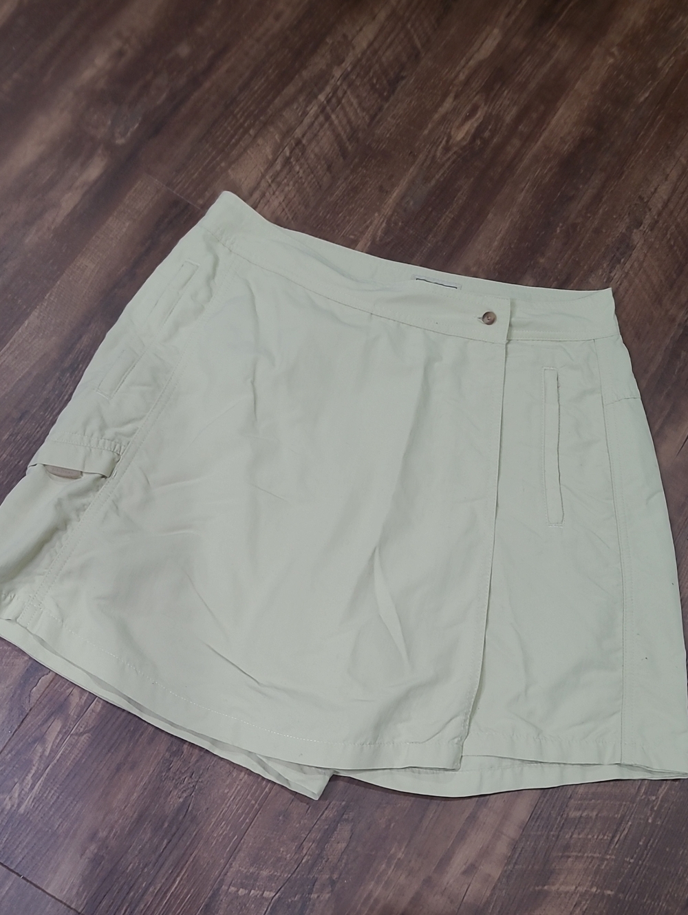 L.L. Bean Khaki Wrap Skort Lightweight Quick Dry Women's 8